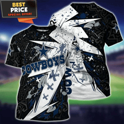 Dallas Cowboys Splash Water Art 3D TShirt, Cowboys Gifts for Him  Best Personalized Gift  Unique Gifts Idea