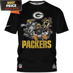 Green Bay Packers Looney Tunes Touchdown TShirt, Green Bay Packers Gifts For Dad  Best Personalized Gift  Unique Gifts I