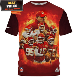 Kansas City Chiefs Champions Team Fullprinted TShirt, Kansas City Chiefs Presents  Best Personalized Gift  Unique Gifts