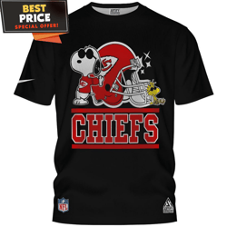 Kansas City Chiefs Snoopy and Woodstock True Fan TShirt, Kansas City Chiefs Gift Ideas  Best Personalized Gift  Unique G