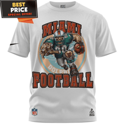 Miami Dolphins Retro Mascot NFL Dophins Player TShirt, Unique Miami Dolphins Gifts  Best Personalized Gift  Unique Gifts