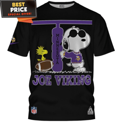 Minnesota Vikings Cool Snoopy And Woodstock NFL Big Fan TShirt, Minnesota Vikings Gift Ideas  Best Personalized Gift  Un