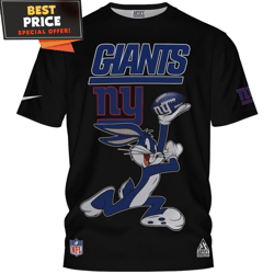 New York Giants Bugs Bunny Touchdown TShirt, Ny Giants Gift Shop  Best Personalized Gift  Unique Gifts Idea
