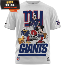 New York Giants Disney Mickey And Friends Team Up TShirt  Best Personalized Gift  Unique Gifts Idea
