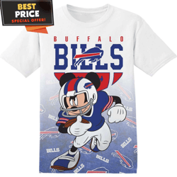 NFL Buffalo Bills Mickey TShirt, NFL Graphic Tee for Men, Women, and Kids  Best Personalized Gift  Unique Gifts Idea