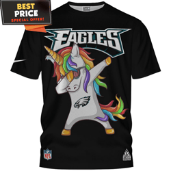 Philadelphia Eagles Dabbing Unicorn TShirt, Nfl Eagles Gifts  Best Personalized Gift  Unique Gifts Idea