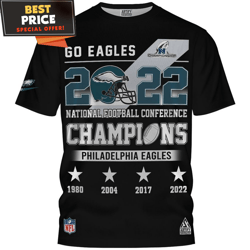 Philadelphia Eagles Go Eagles 2022 Nfc Champions Tshirt, Philadelphia Eagles Unique Gifts undefined Best Personalized Gift undefined Uniqu