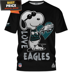 Philadelphia Eagles Snoopy Big Fan Tshirt, Eagles Football Gifts undefined Best Personalized Gift undefined Unique Gifts Idea