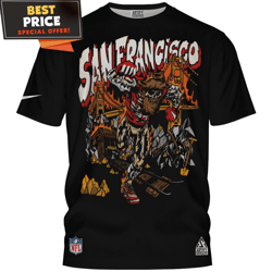San Francisco 49ers Fierce Rush Tshirt, 49ers Fan Gifts undefined Best Personalized Gift undefined Unique Gifts Idea