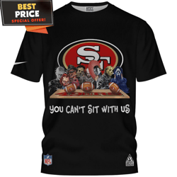 San Francisco 49ers Horror Mashup You Cant Sit With Us Shirt, Best Gifts For 49ers Fans  Best Personalized Gift  Unique