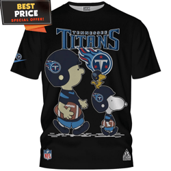 Tennessee Titans Charlie Brown And Snoopy Game Day TShirt, Titans Gifts  Best Personalized Gift  Unique Gifts Idea