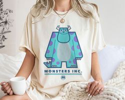 MonsterInc. Sully Simple Portrait Shirt Walt Disney World Shirt Gift IdeaMen Wom,Tshirt, shirt gift, Sport shirt
