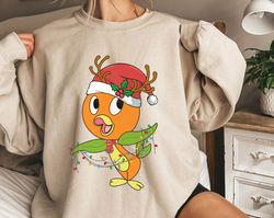 Orange Bird ChristmaLight Merry ChristmaXmaLight Santa Hat ChristmaTree Shirt Fa,Tshirt, shirt gift, Sport shirt