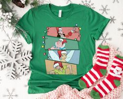 Peter Pan Santa Hat Vintage XmaLight Merry ChristmaShirt Family Matching Walt Di,Tshirt, shirt gift, Sport shirt