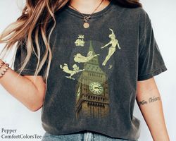 Peter Pan The DarlingFlying By Clock Tower Shirt Family Matching Walt Disney Wor,Tshirt, shirt gift, Sport shirt