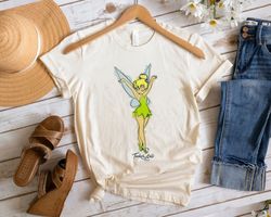 Peter Pan Tinker Bell Watercolor Sketch Shirt Walt Disney World Shirt Gift IdeaM,Tshirt, shirt gift, Sport shirt