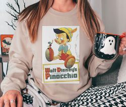 Pinocchio Vintage Portrait Shirt Walt Disney World Shirt Gift IdeaMen Women,Tshirt, shirt gift, Sport shirt