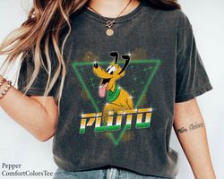 Pluto Retro Watercolor Shirt Classic Pluto Disco Shirt Walt Disney World Shirt G,Tshirt, shirt gift, Sport shirt