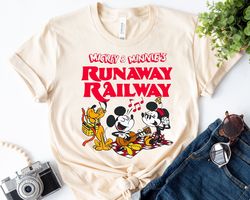Pluto Camping Runaway Railway Shirt Mickey Minnie Pluto Shirt Disney Family Shir,Tshirt, shirt gift, Sport shirt