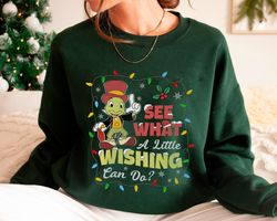 See What A Little Wishing Can Do Jiminy Cricket Shirt Family Matching Walt Disne,Tshirt, shirt gift, Sport shirt