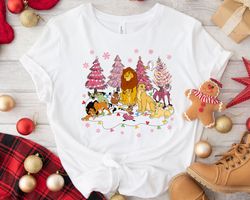 The Lion King Pink ChristmaTree A Very Merry ChristmaShirt Family Matching Walt ,Tshirt, shirt gift, Sport shirt