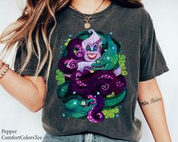 The Little Mermaid Ursula Sea Witch Painting Shirt Family Matching Walt Disney W,Tshirt, shirt gift, Sport shirt