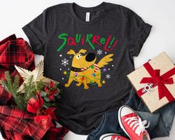 UP Dug Squirrel Pose Merry ChristmaShirt Family Matching Walt Disney World Shirt,Tshirt, shirt gift, Sport shirt