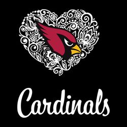 Arizona Cardinals Lace Heart SVG