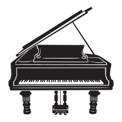 Grand Piano Svg Piano Svg Piano Clipart Piano Files For Cricut Piano Cut Files For Silhouette Png Dxf