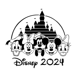 Mickeyy And Friends Vacation 2024 Svg Png Instant Download Printable Design Svg For Cricut Cutting File Vinyl Cut File