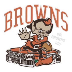 Go Browns Brownie The Elf Stadium SVG
