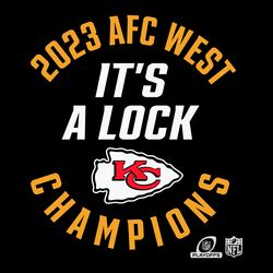 2023 Afc West Champions Its A Lock SVG