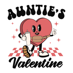 Aunties Valentine Cute Heart SVG
