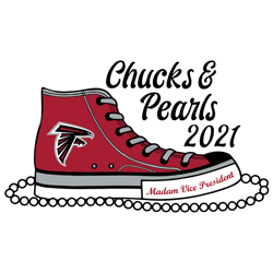 Atlanta Falcons Chucks And Pearls 2021 Svg