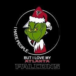 Grinch I Hate People But I Love My Atlanta Falcons png