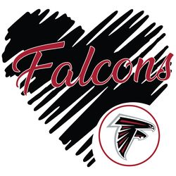 Heart Atlanta Falcons SVG
