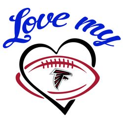 Love My Atlanta Falcons SVG