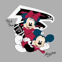 Mickey And Minnie Mouse Atlanta Falcons SVG