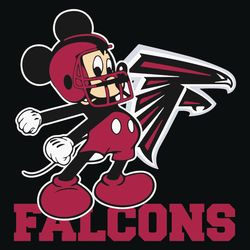 Mickey Atlanta Falcons Football Team SVG