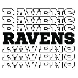 Baltimore Ravens Heart Pattern SVG