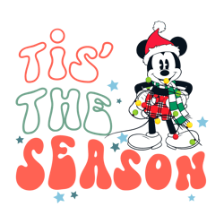 Tis The Season Santa Mickey Mouse SVG