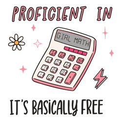 Proficient In Girl Math Calculator SVG