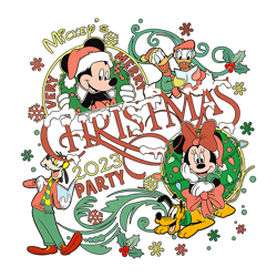 Mickeys And Friend Very Merry Christmas Party 2023 PNG
