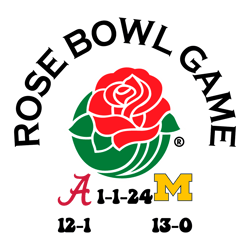 Rose Bowl 2024 Alabama Vs Michigan SVG