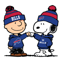 Charlie Brown And Snoopy Buffa1lo Football Go Bills SVG