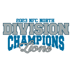 2023 Nfc North Division Champions Lions SVG