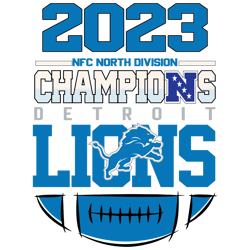 Detroit Lions Nfc North Champs 2023 SVG