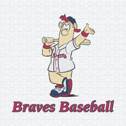 Funny Blooper Atlanta Braves Baseball SVG