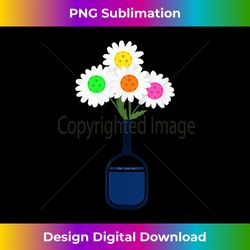 Pretty Pickleball Flowers in Paddle Vase - Pickleball - Minimalist Sublimation Digital File - Access the Spectrum of Sublimation Artistry