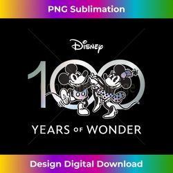 Disney 100 Years of Wonder Mickey & Minnie Dancing Retro Short T-, Black, Small - Contemporary PNG Sublimation Design - Spark Your Artistic Genius